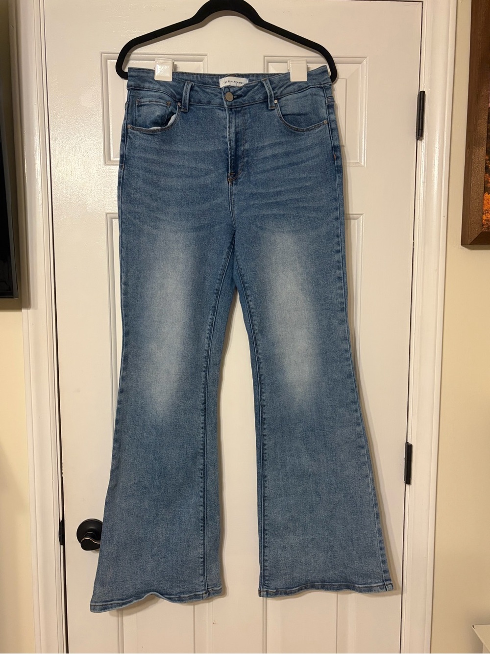 Risen Jeans Classic High-Rise Light Blue Flare Jeans - Women